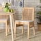 Baxton Studio Suci Modern Bohemian Natural Brown Rattan Dining Chair, PK2 209-2PC-12801 - alternate 1